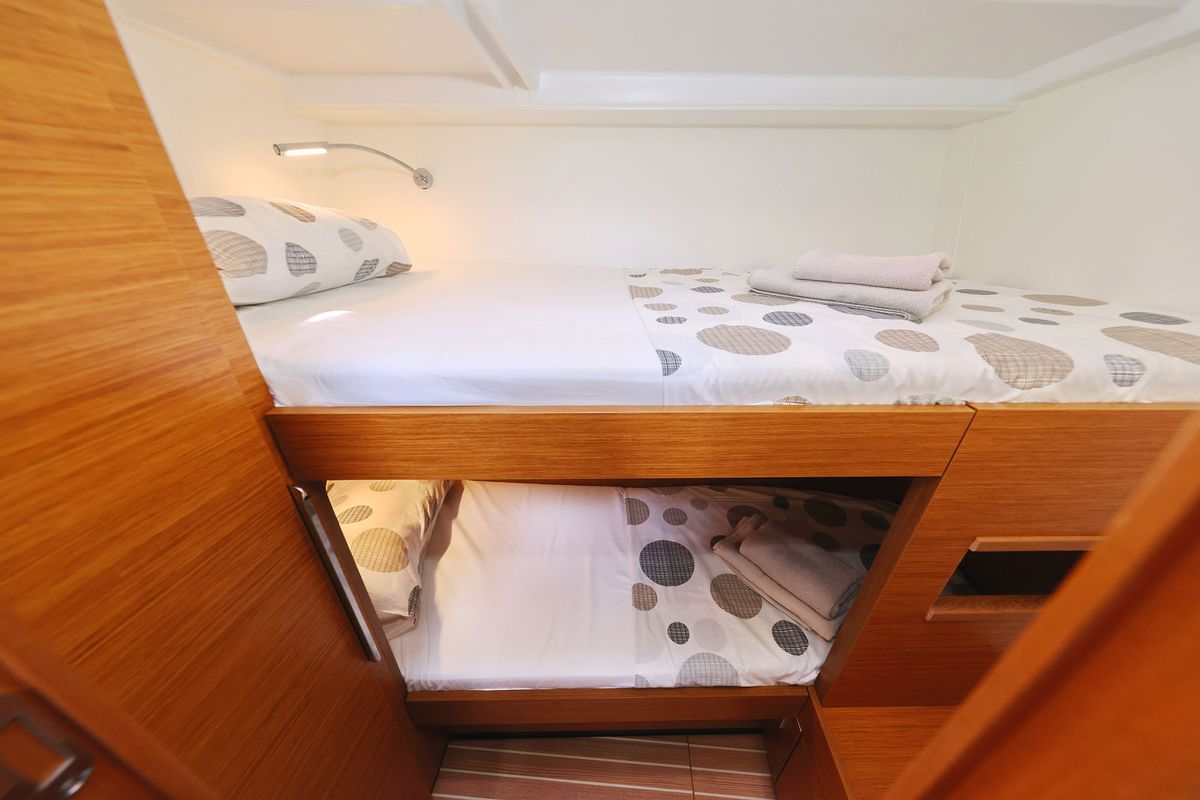 Cabin on Balena - OW, a Hanse Yachts Hanse 460 sailboat at Grad Kaštela, Croatia