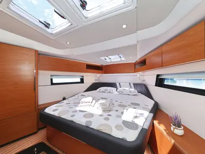 Cabin on Balena - OW, a Hanse Yachts Hanse 460 sailboat at Grad Kaštela, Croatia