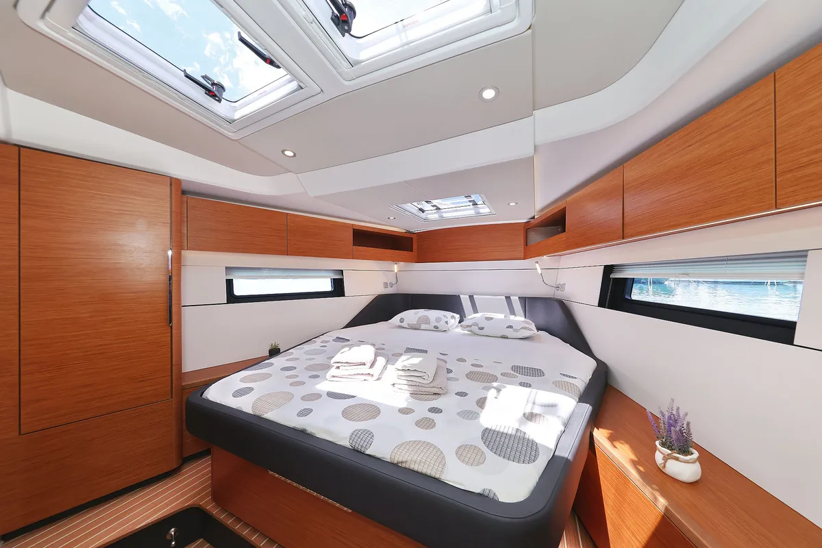 Cabin on Balena - OW, a Hanse Yachts Hanse 460 sailboat at Grad Kaštela, Croatia