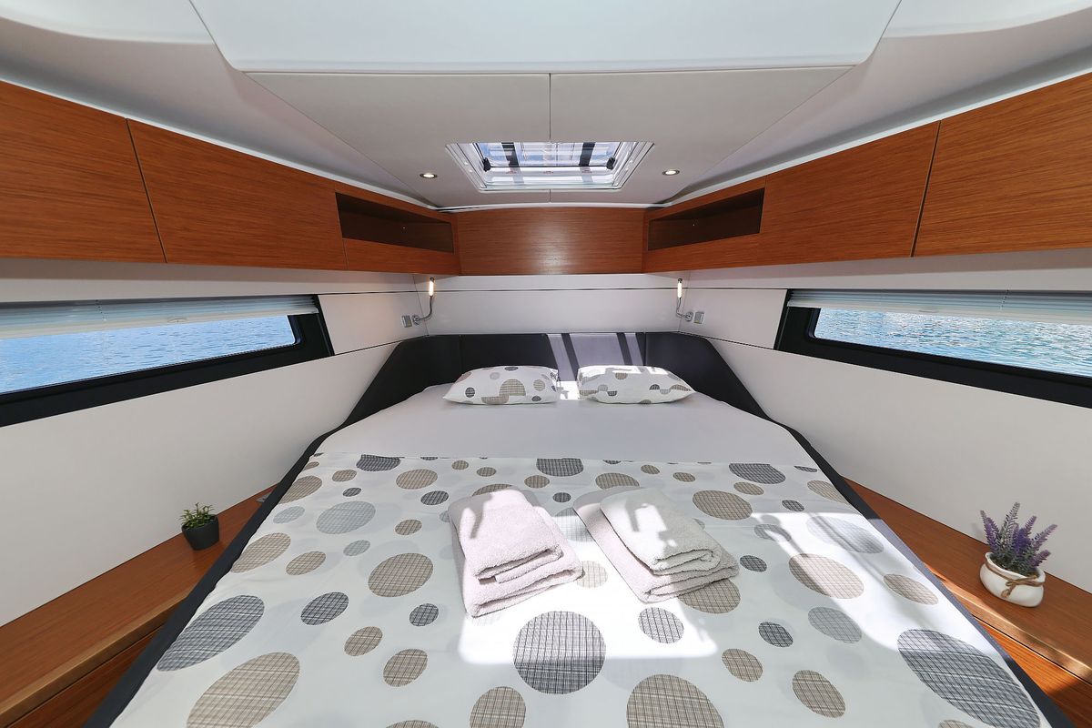 Cabin on Balena - OW, a Hanse Yachts Hanse 460 sailboat at Grad Kaštela, Croatia