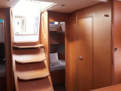 Cabin on Kaito, a Dufour 470 sailboat at Dénia, Spain