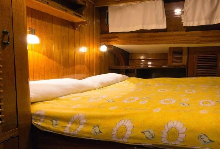 Cabin on Bibi Aysegul, a Custom Made Bibi Aysegul yacht at Bodrum, Turkey