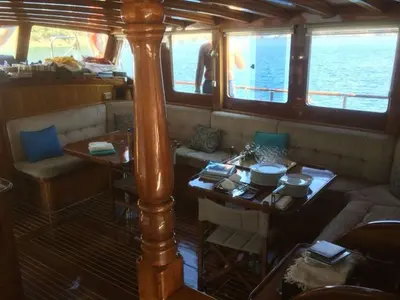 Salon of Bibi Aysegul, a Custom Made Bibi Aysegul yacht at Bodrum, Turkey