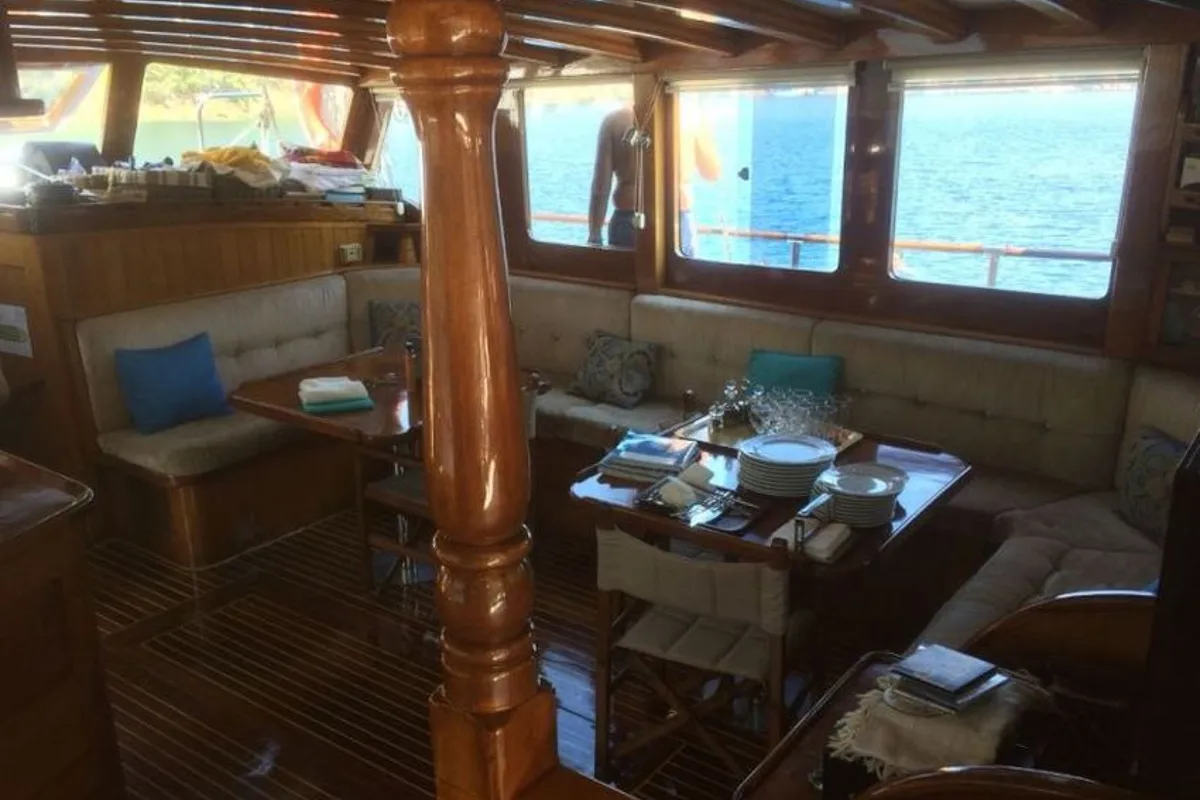 Salon of Bibi Aysegul, a Custom Made Bibi Aysegul yacht at Bodrum, Turkey