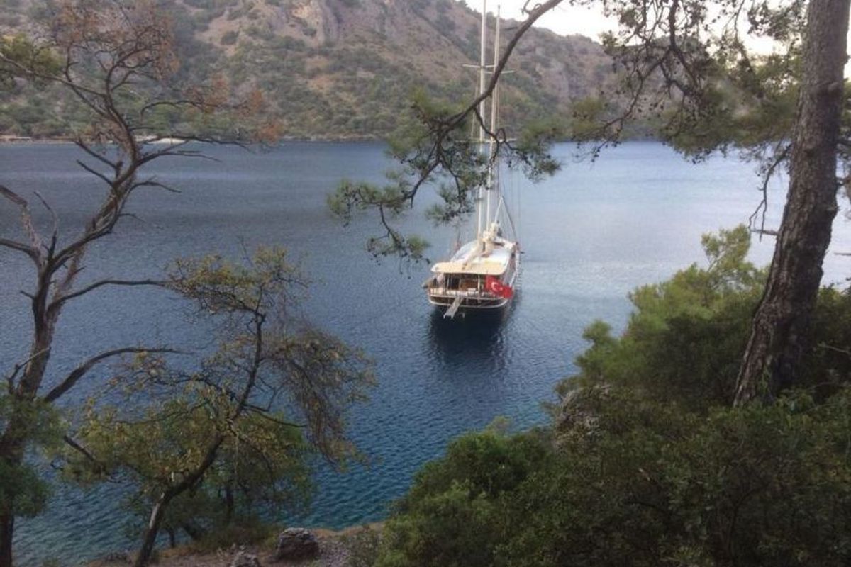 Exterior view of Bibi Aysegul, a Custom Made Bibi Aysegul yacht at Bodrum, Turkey