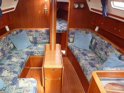 Salon of Glenmaginn, a Moody 36 sailboat at Oban, United Kingdom
