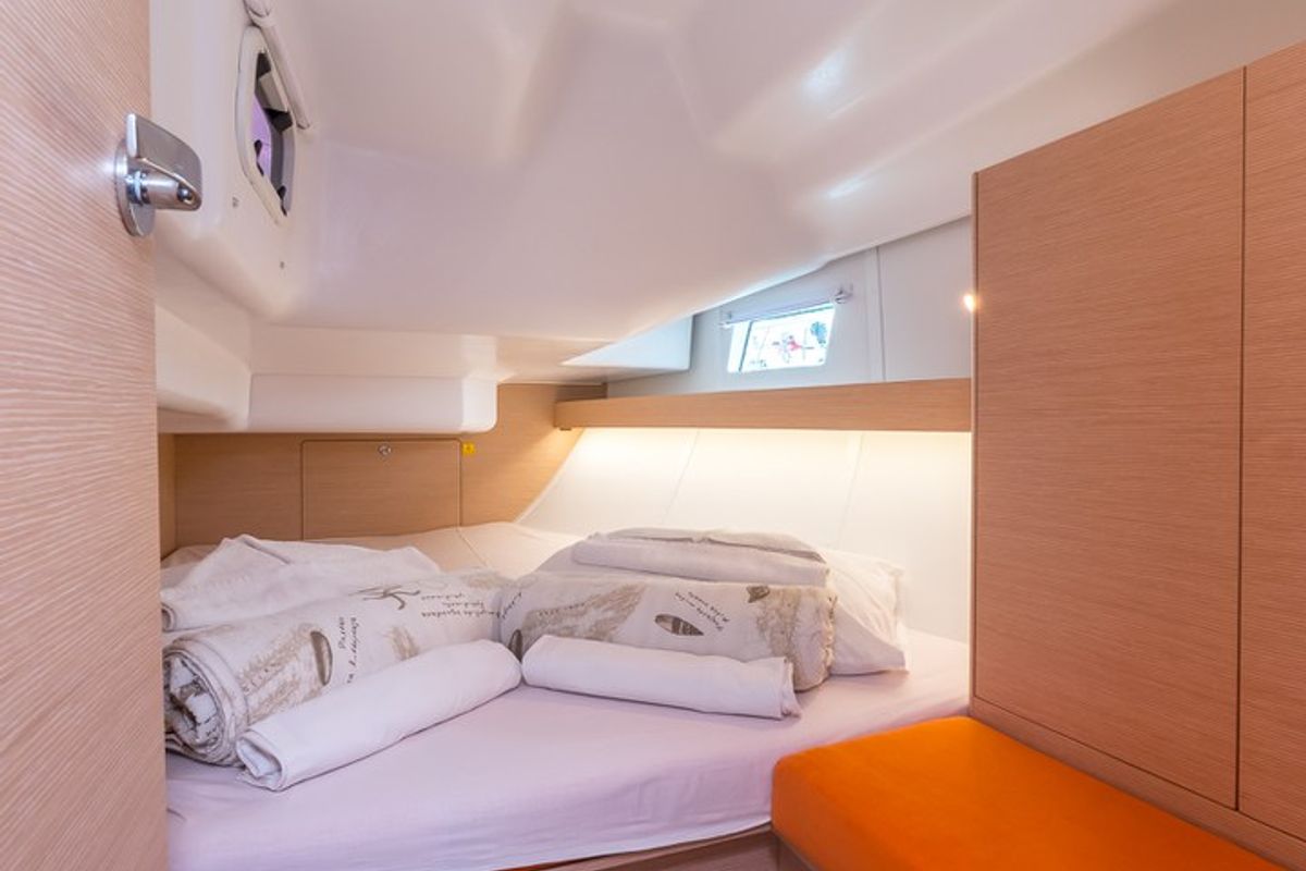 Cabin on Happy, a Elan Impression 40 sailboat at Split, Croatia