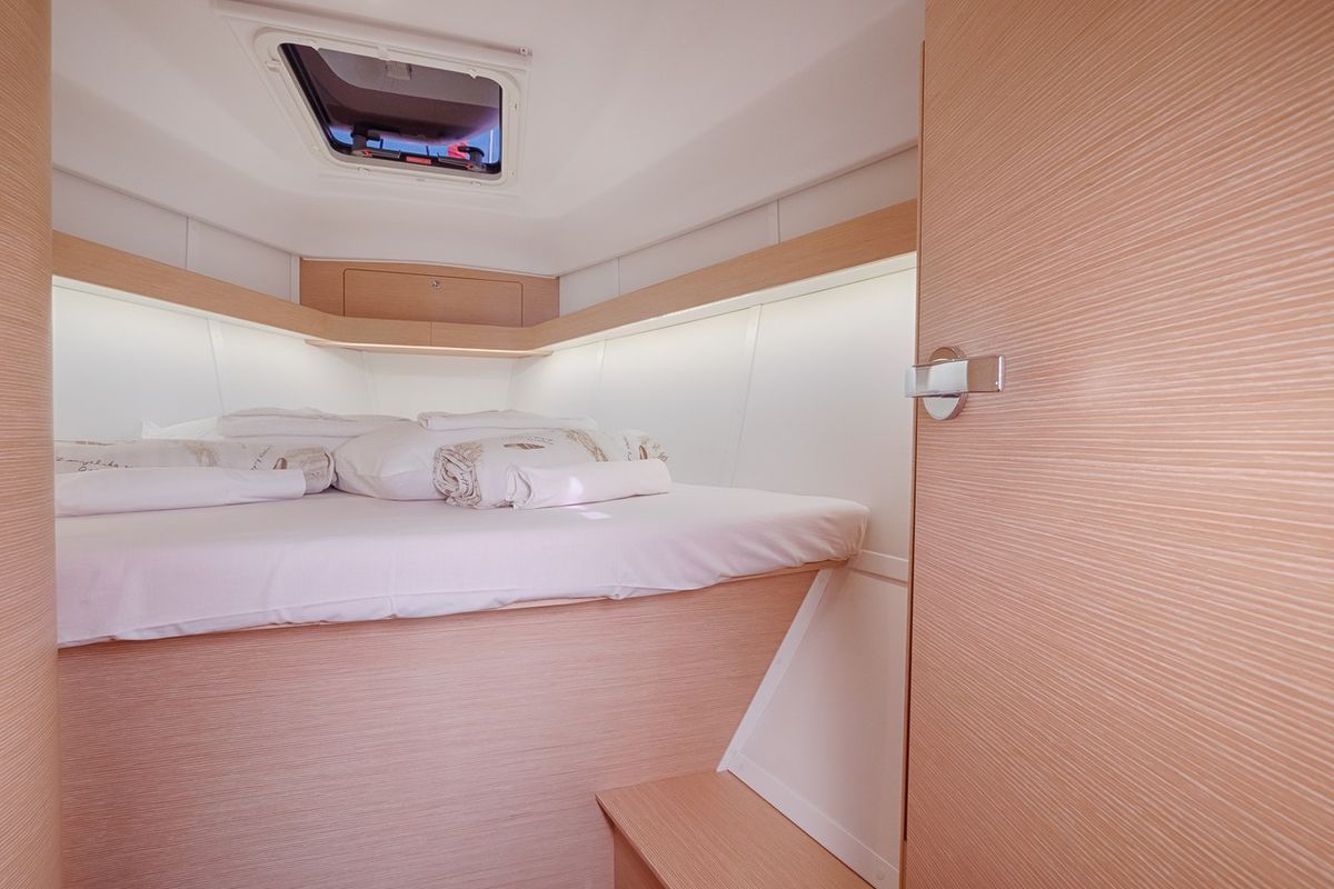 Cabin on Happy, a Elan Impression 40 sailboat at Split, Croatia