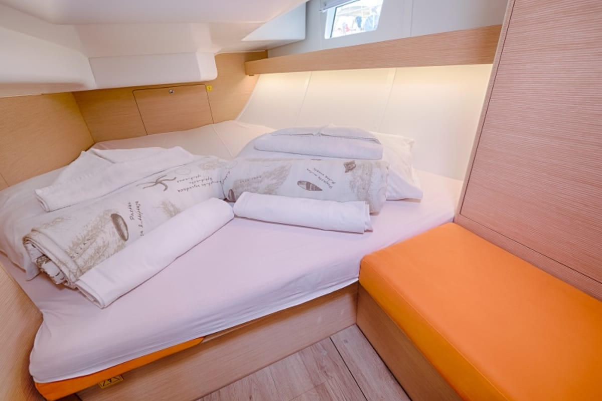 Cabin on Happy, a Elan Impression 40 sailboat at Split, Croatia
