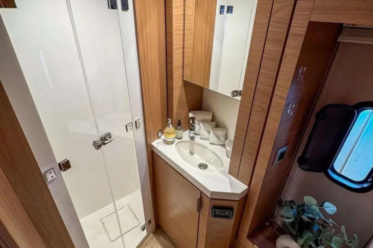 Head on Aquaholic, a Bali 4.6 catamaran at Grad Šibenik, Croatia