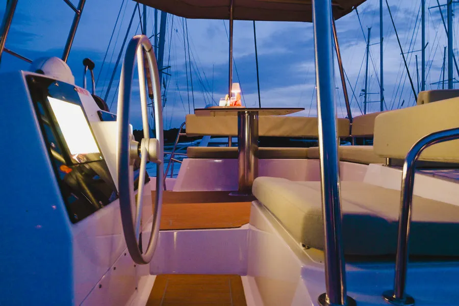 Aquaholic, a Bali 4.6 catamaran at Grad Šibenik, Croatia