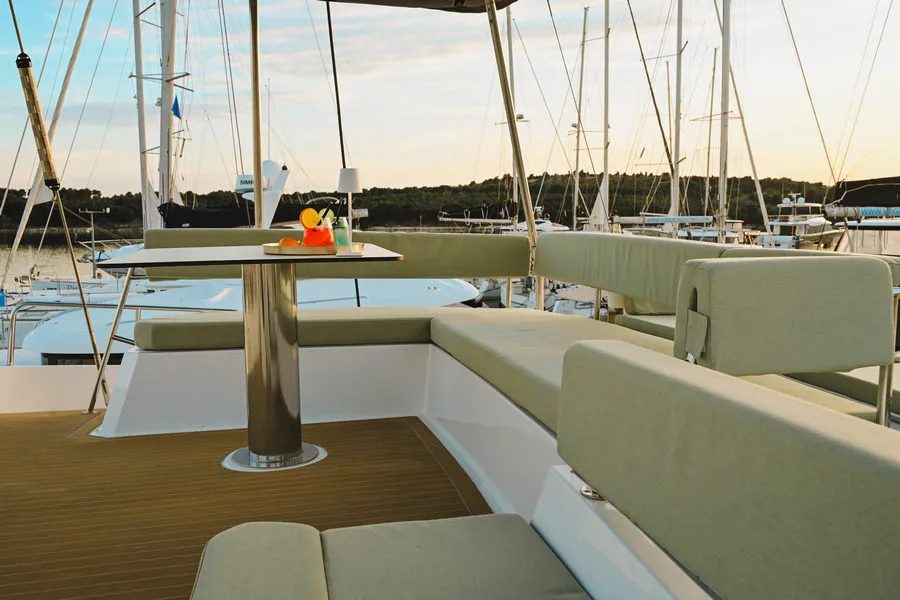 Aquaholic, a Bali 4.6 catamaran at Grad Šibenik, Croatia