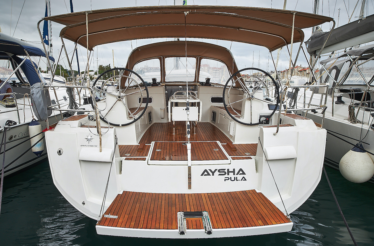 Aysha, a sailboat at Grad Biograd na Moru, Croatia