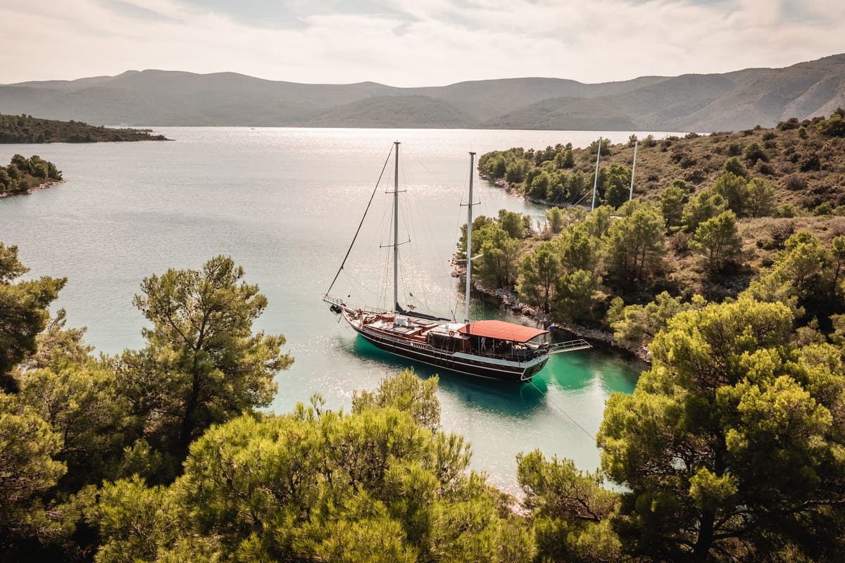 Exterior view of Croatia, a Gulet Gulet gulet at Split, Croatia