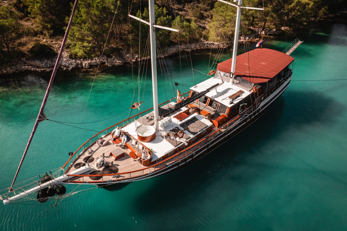 Exterior view of Croatia, a Gulet Gulet gulet at Split, Croatia