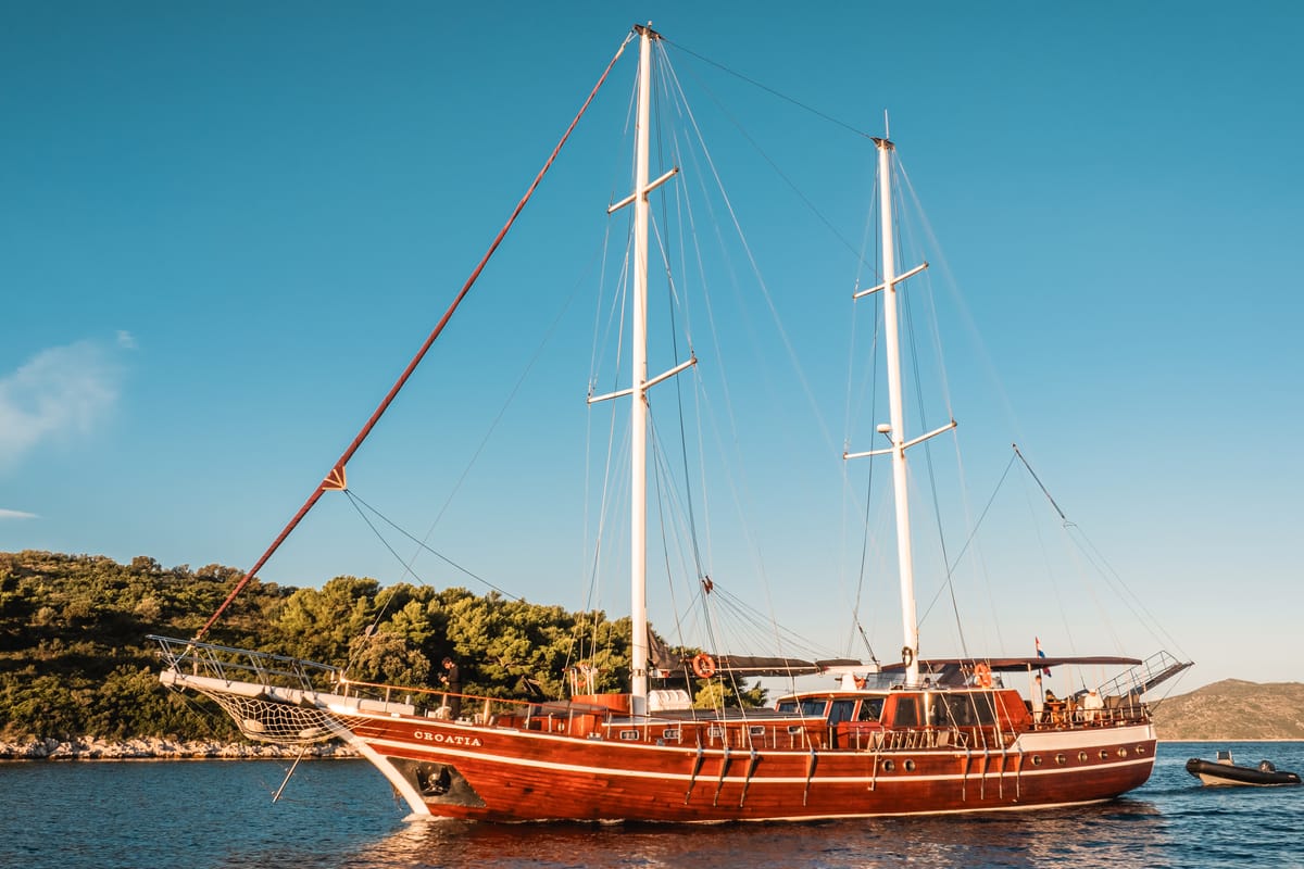 Exterior view of Croatia, a Gulet Gulet gulet at Split, Croatia