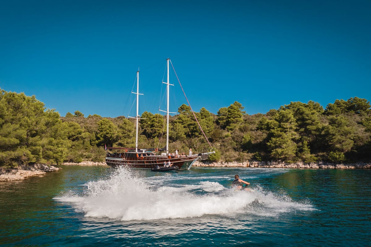 Exterior view of Croatia, a Gulet Gulet gulet at Split, Croatia