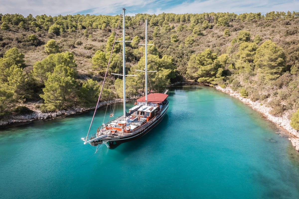 Exterior view of Croatia, a Gulet Gulet gulet at Split, Croatia