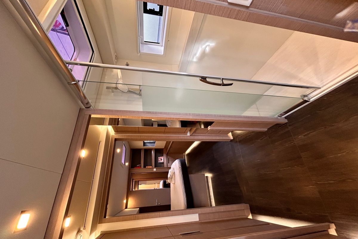 Kalista II, a Fountaine Pajot Samana 59 catamaran at Cogolin, France