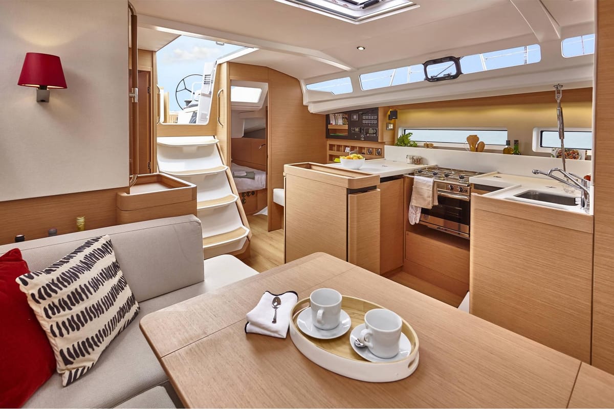 Nimertis, a Jeanneau Sun Odyssey 440 sailboat at Athens, Greece