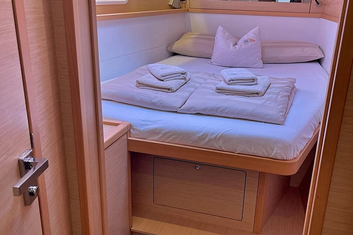 Cabin on Julius Cesar III, a Lagoon 450 F catamaran at Općina Rogoznica, Croatia