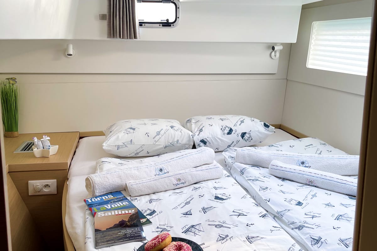 Cabin on Twice as nice, a Lagoon 40 catamaran at Grad Kaštela, Croatia