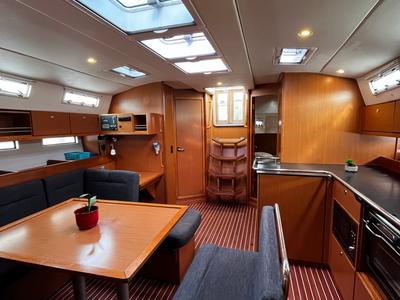 Salon of Gustac, a Bavaria Cruiser 45 sailboat at Općina Sukošan, Croatia