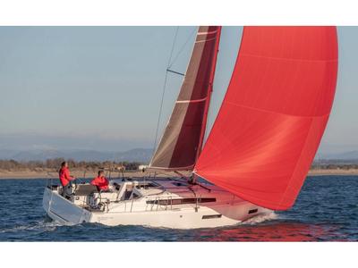 Phos, a Jeanneau Sun Odyssey 380 sailboat at Trapani, Italy