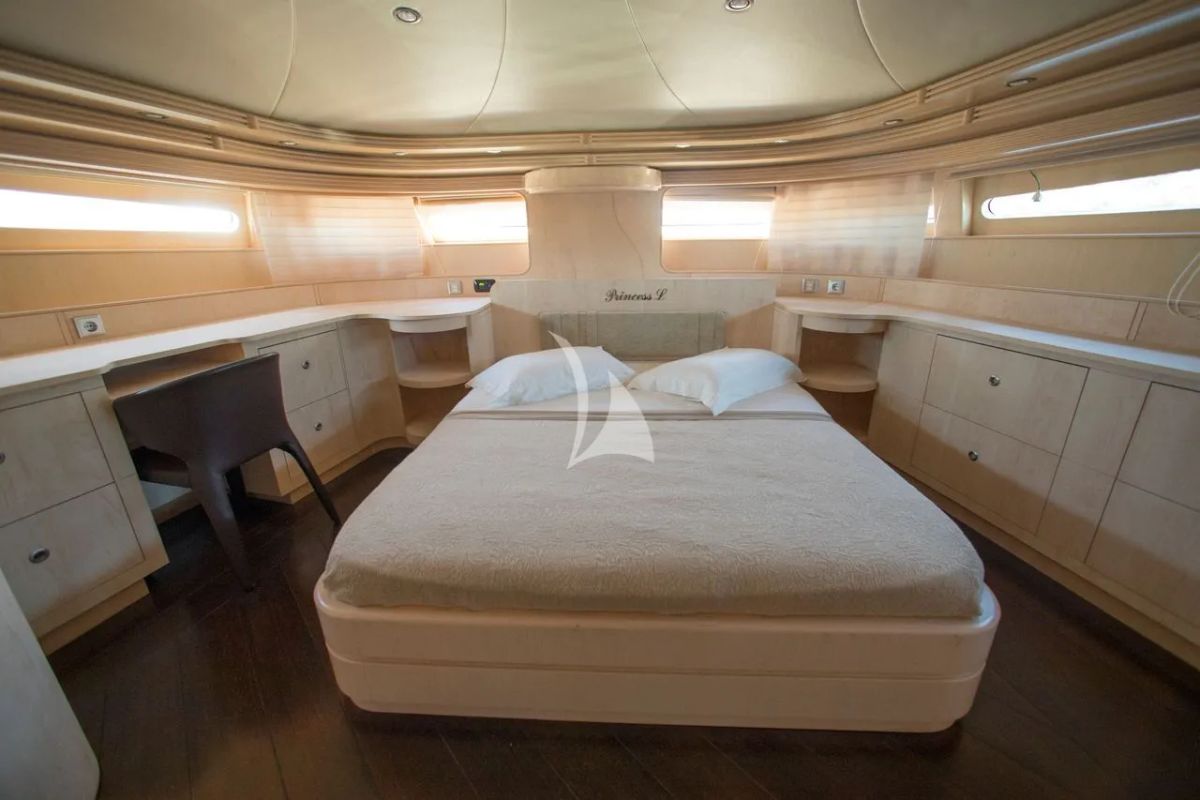 Cabin on Princess L, a Maiora 108 yacht at Athens, Greece