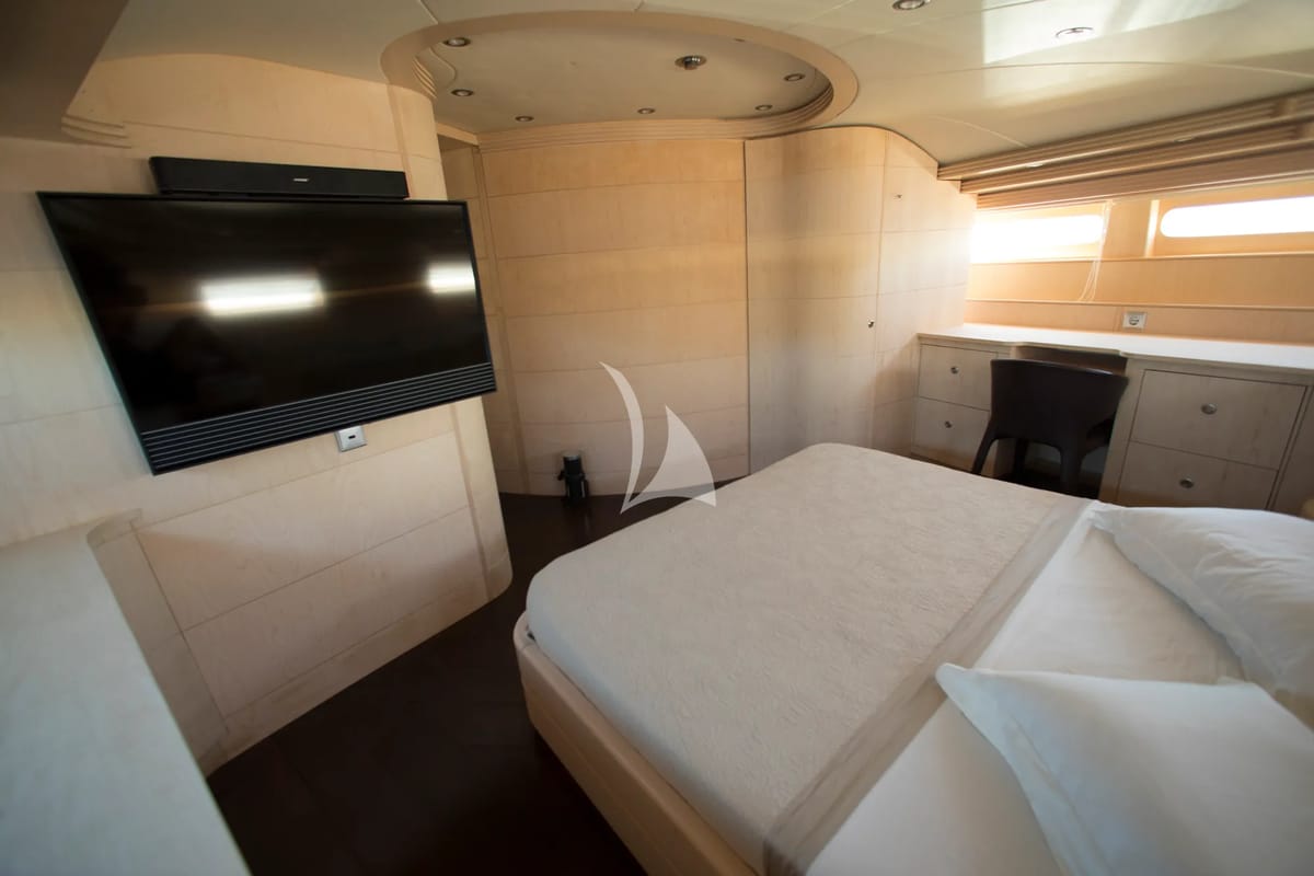 Cabin on Princess L, a Maiora 108 yacht at Athens, Greece