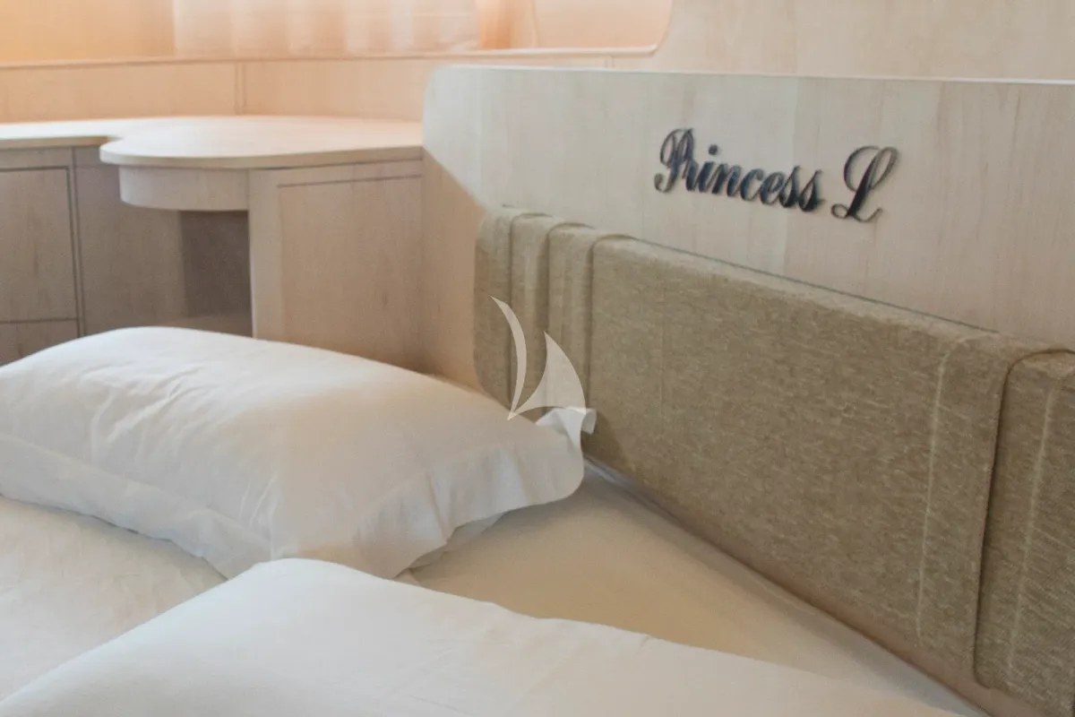 Cabin on Princess L, a Maiora 108 yacht at Athens, Greece