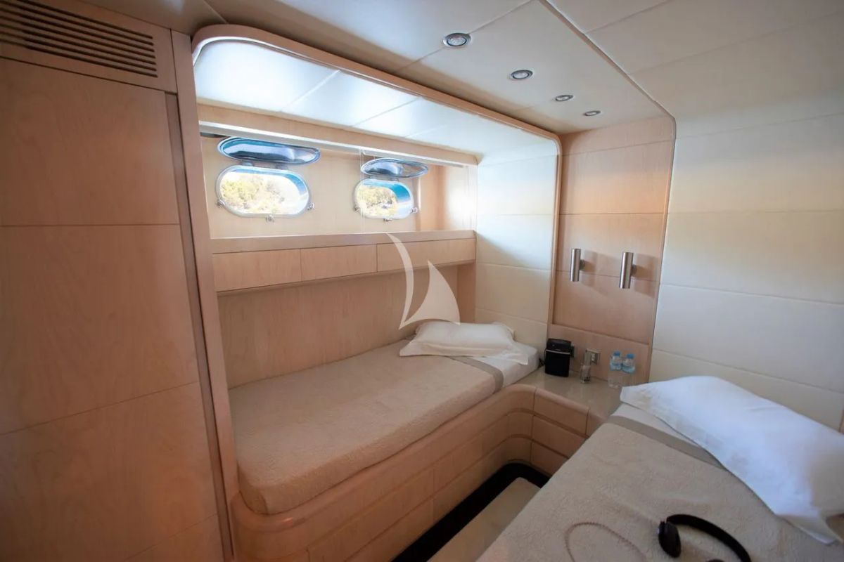 Cabin on Princess L, a Maiora 108 yacht at Athens, Greece