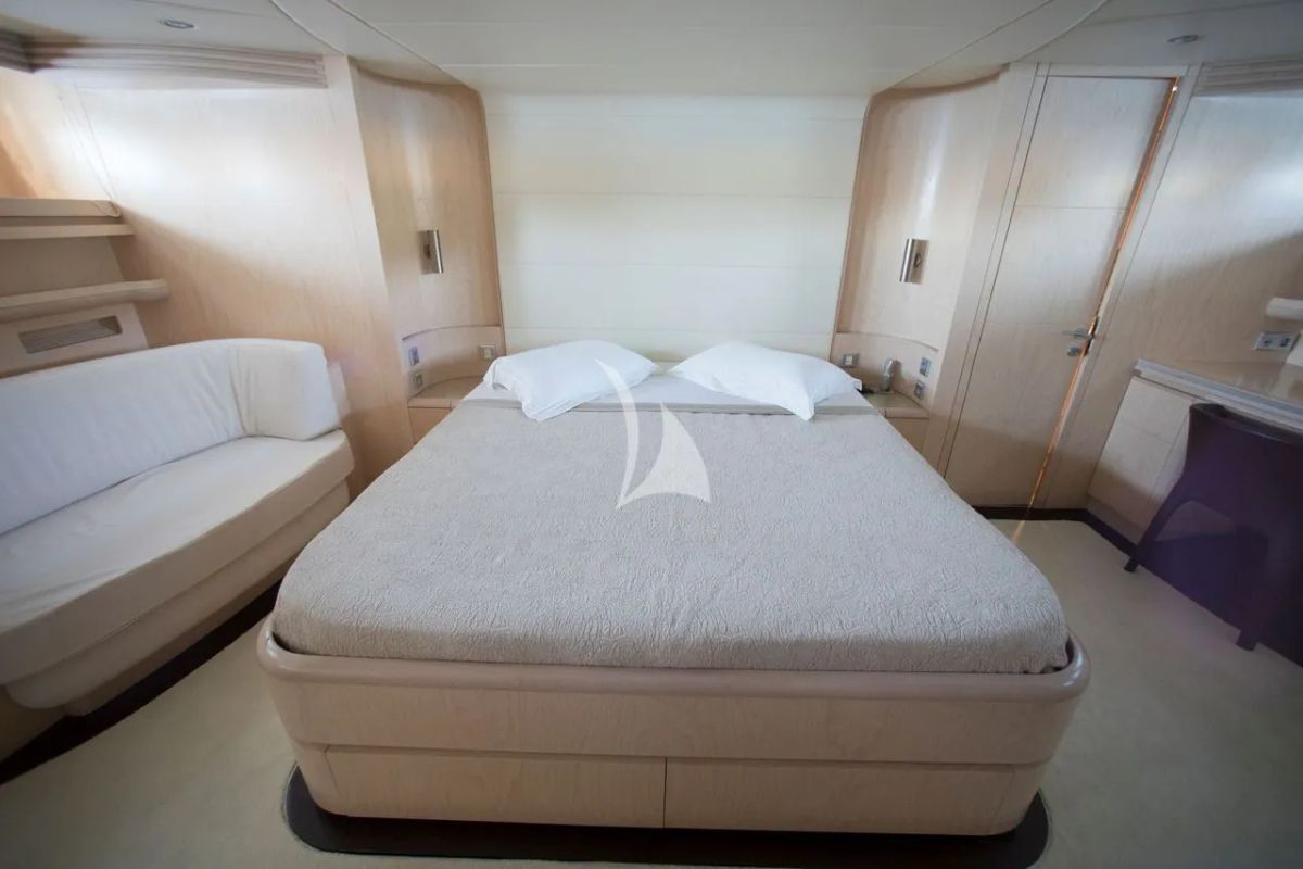Cabin on Princess L, a Maiora 108 yacht at Athens, Greece