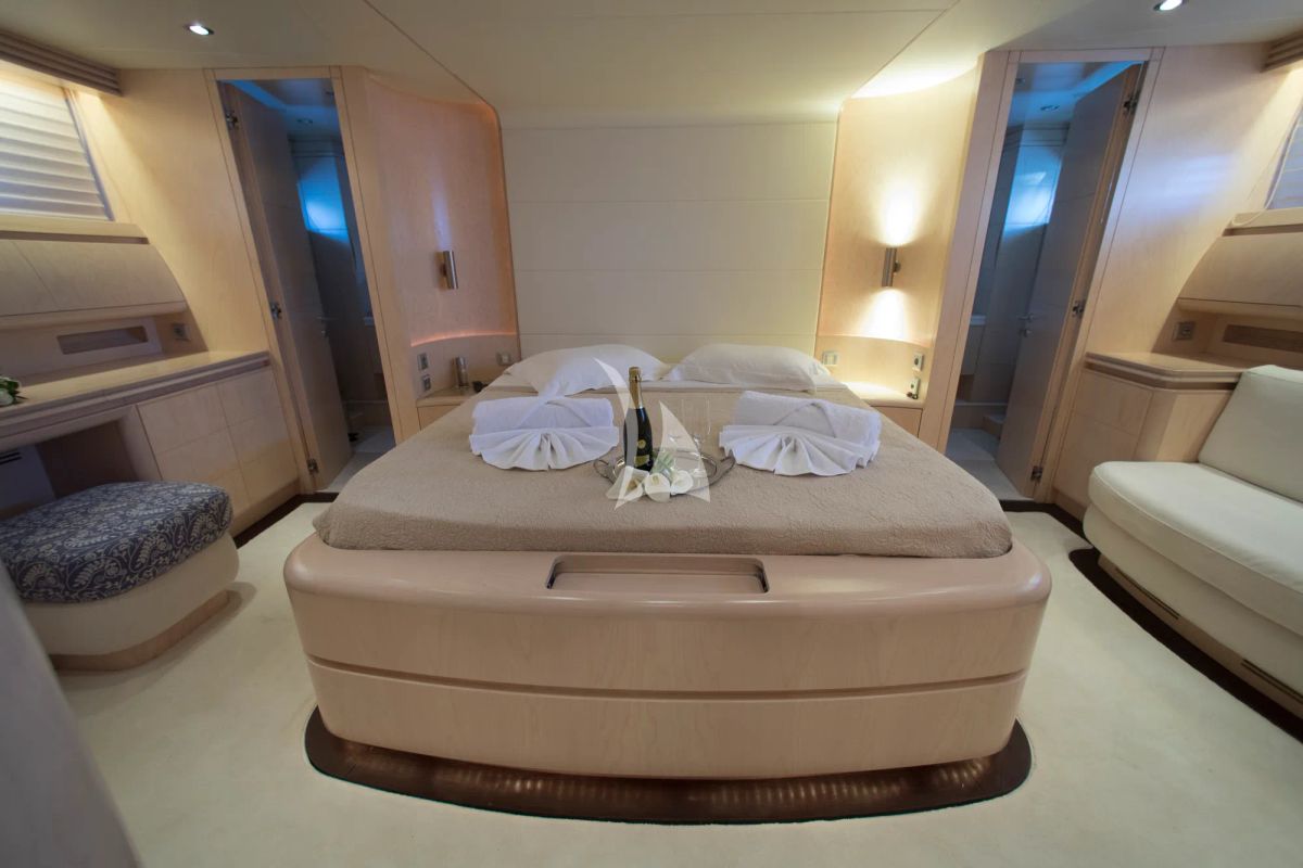 Cabin on Princess L, a Maiora 108 yacht at Athens, Greece