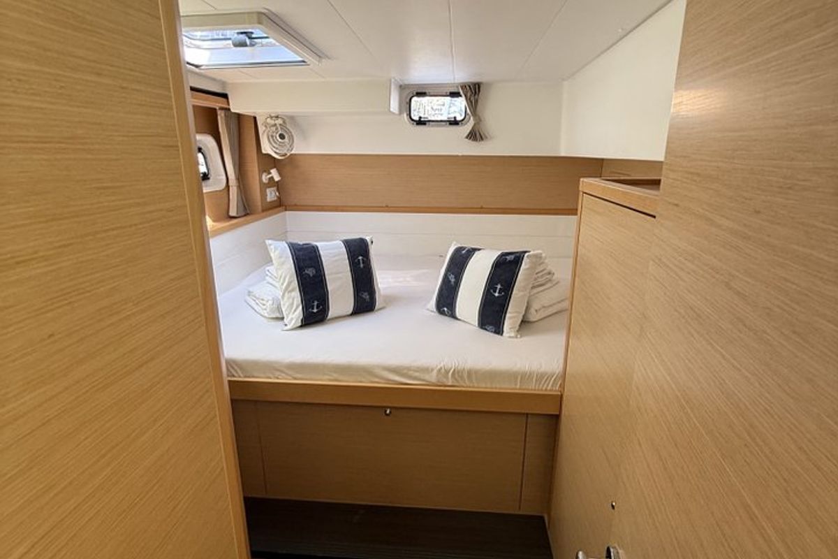 Cabin on Amazing, a Lagoon 39 catamaran at Split, Croatia