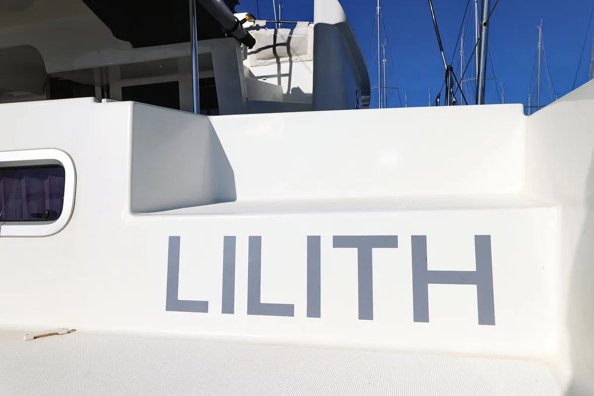 Cockpit of Lilith, a Lagoon 450 F catamaran at Općina Sukošan, Croatia