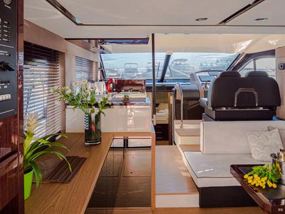 Galley of Stardust, a Sessa Marine Sessa Fly 47 yacht at Općina Sukošan, Croatia