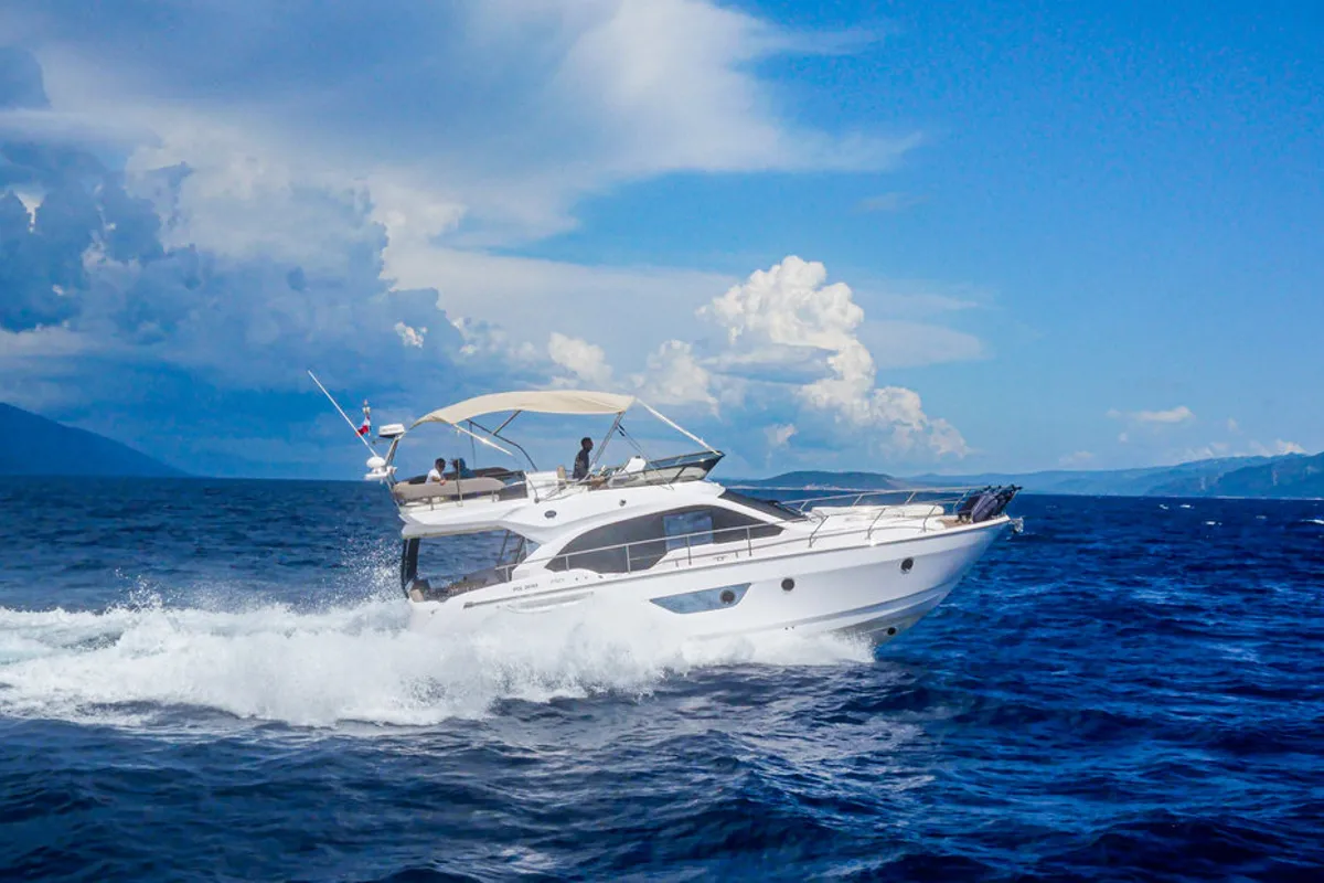 Exterior view of Stardust, a Sessa Marine Sessa Fly 47 yacht at Općina Sukošan, Croatia