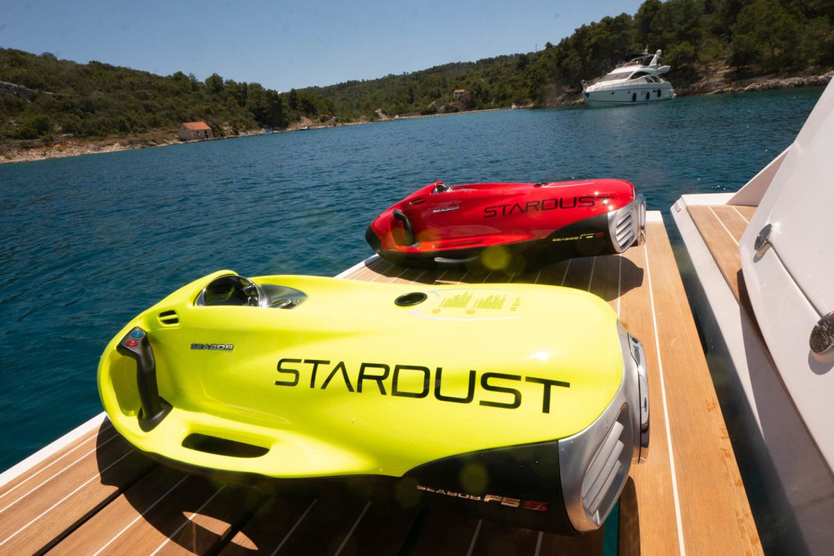 Stardust, a Sessa Marine Sessa Fly 47 yacht at Općina Sukošan, Croatia
