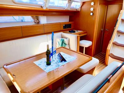 Salon of Skazka, a Jeanneau Sun Odyssey 49i sailboat at Grad Šibenik, Croatia
