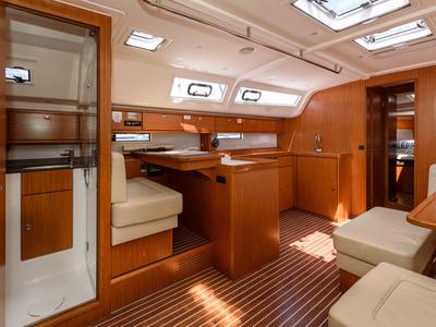 Bubble, a Bavaria Cruiser 51 sailboat at Grad Trogir, Croatia