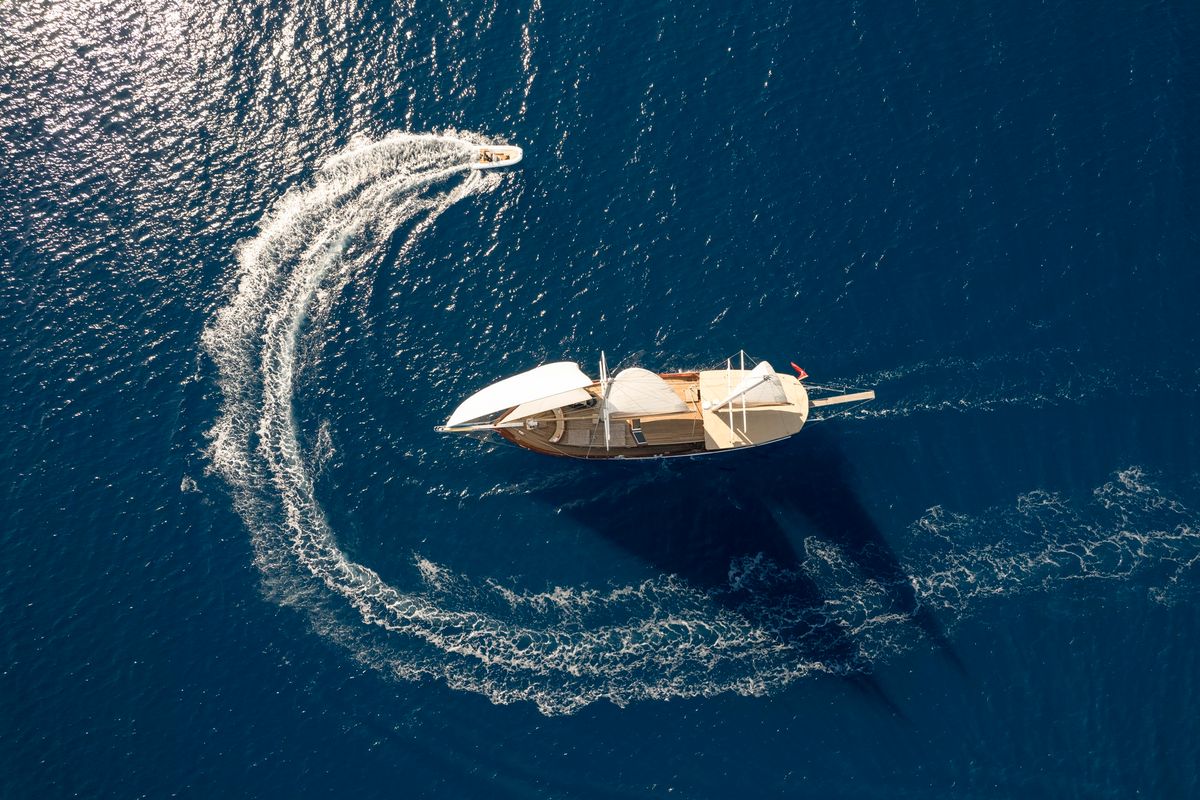 Exterior view of Arabella, a Custom Made Arabella yacht at Bodrum, Turkey