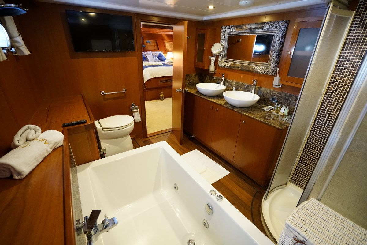 Head on Arabella, a Custom Made Arabella yacht at Bodrum, Turkey