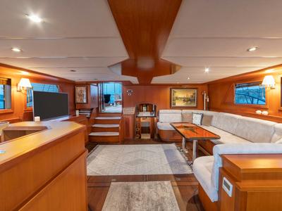 Salon of Arabella, a Custom Made Arabella yacht at Bodrum, Turkey