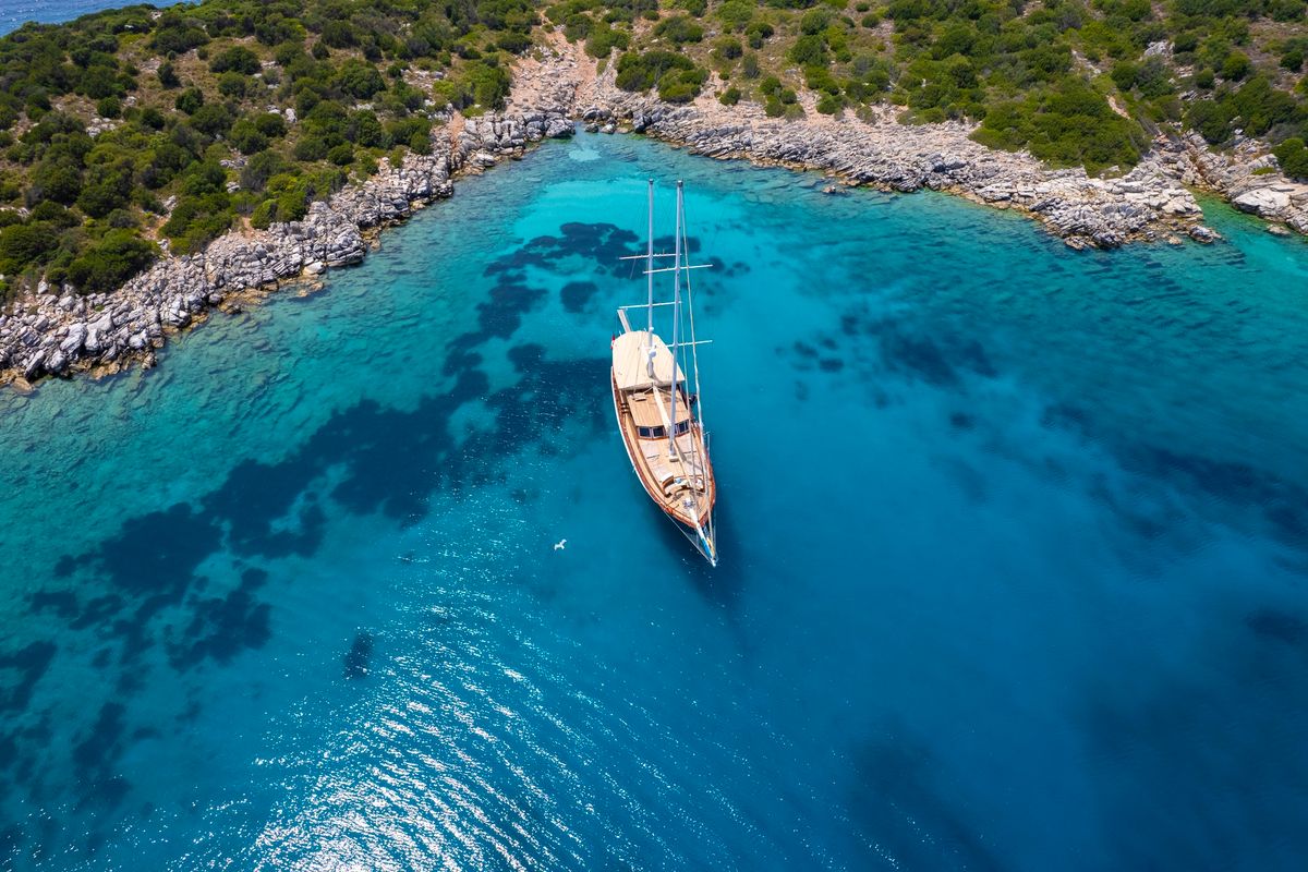 Exterior view of Arabella, a Custom Made Arabella yacht at Bodrum, Turkey