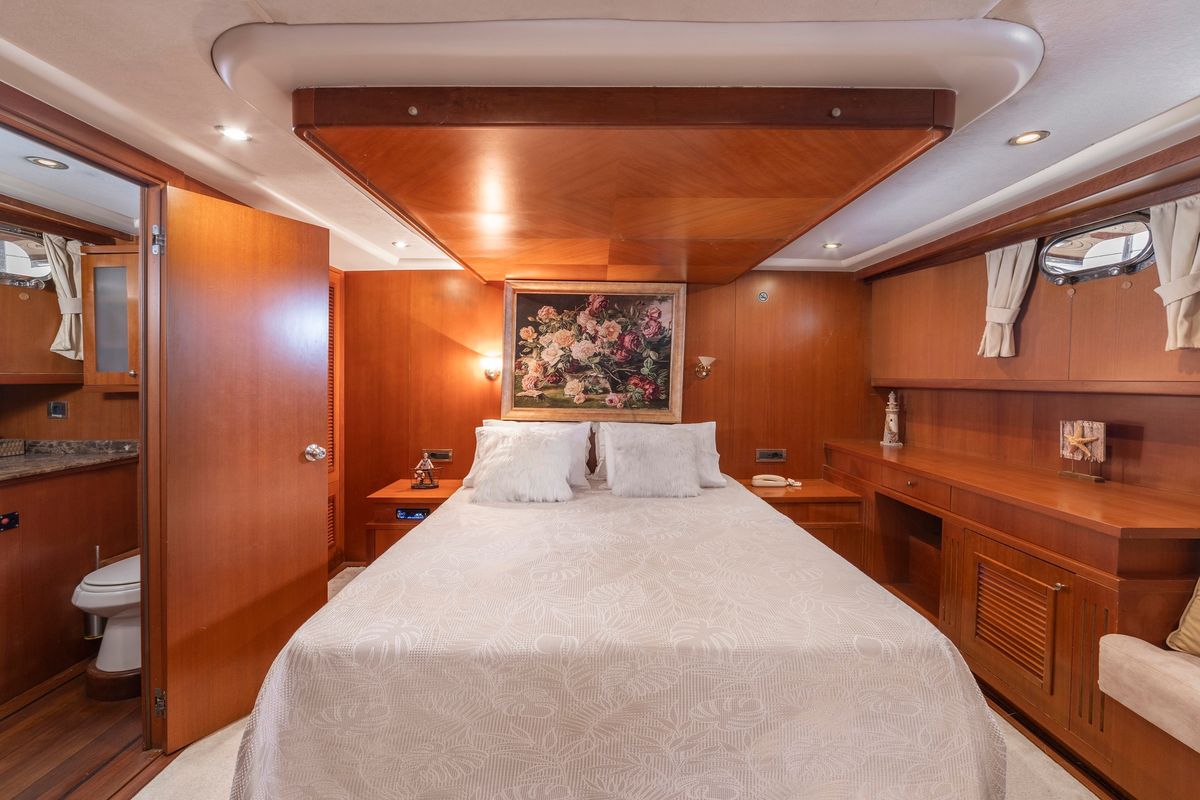 Cabin on Arabella, a Custom Made Arabella yacht at Bodrum, Turkey