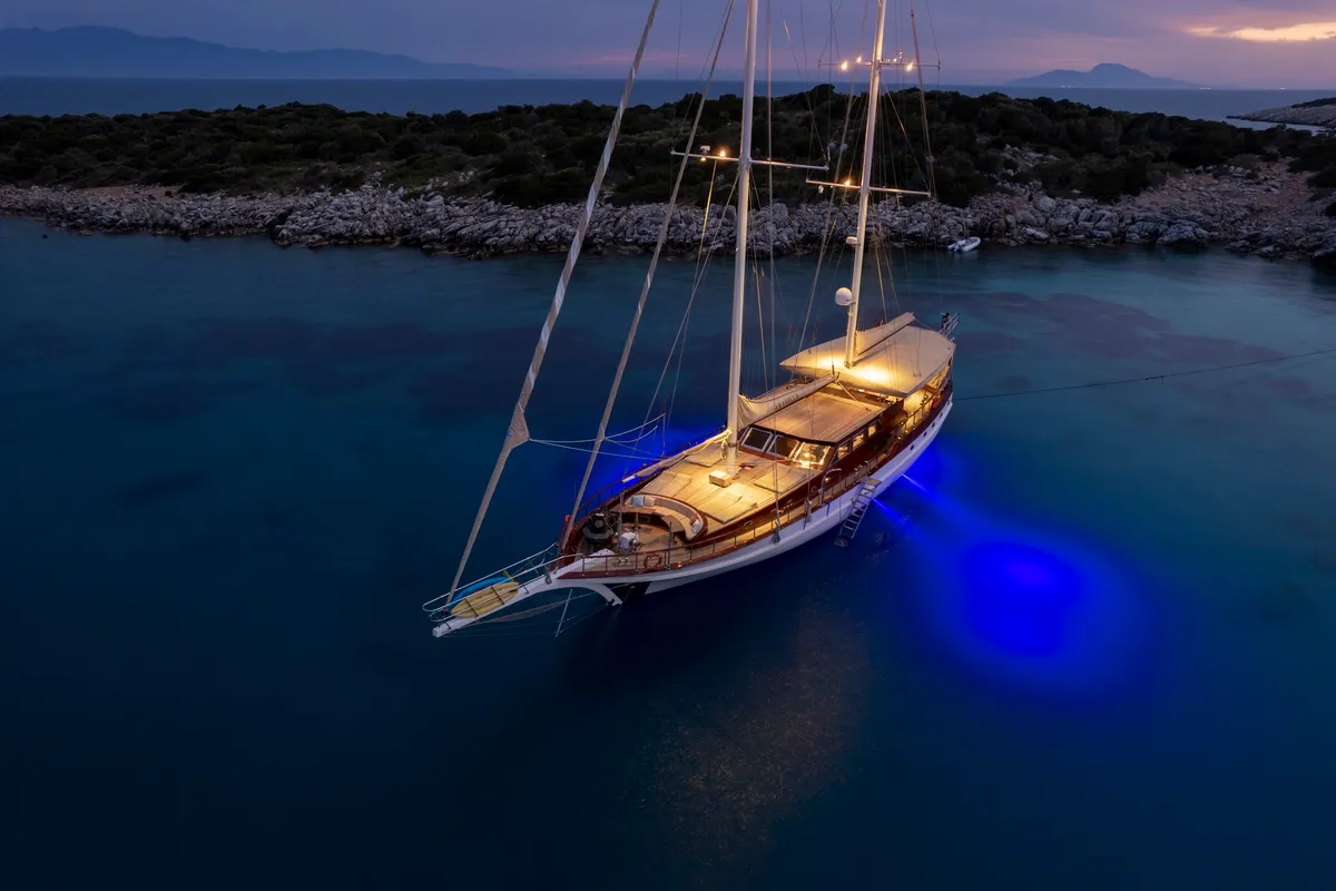 Exterior view of Arabella, a Custom Made Arabella yacht at Bodrum, Turkey