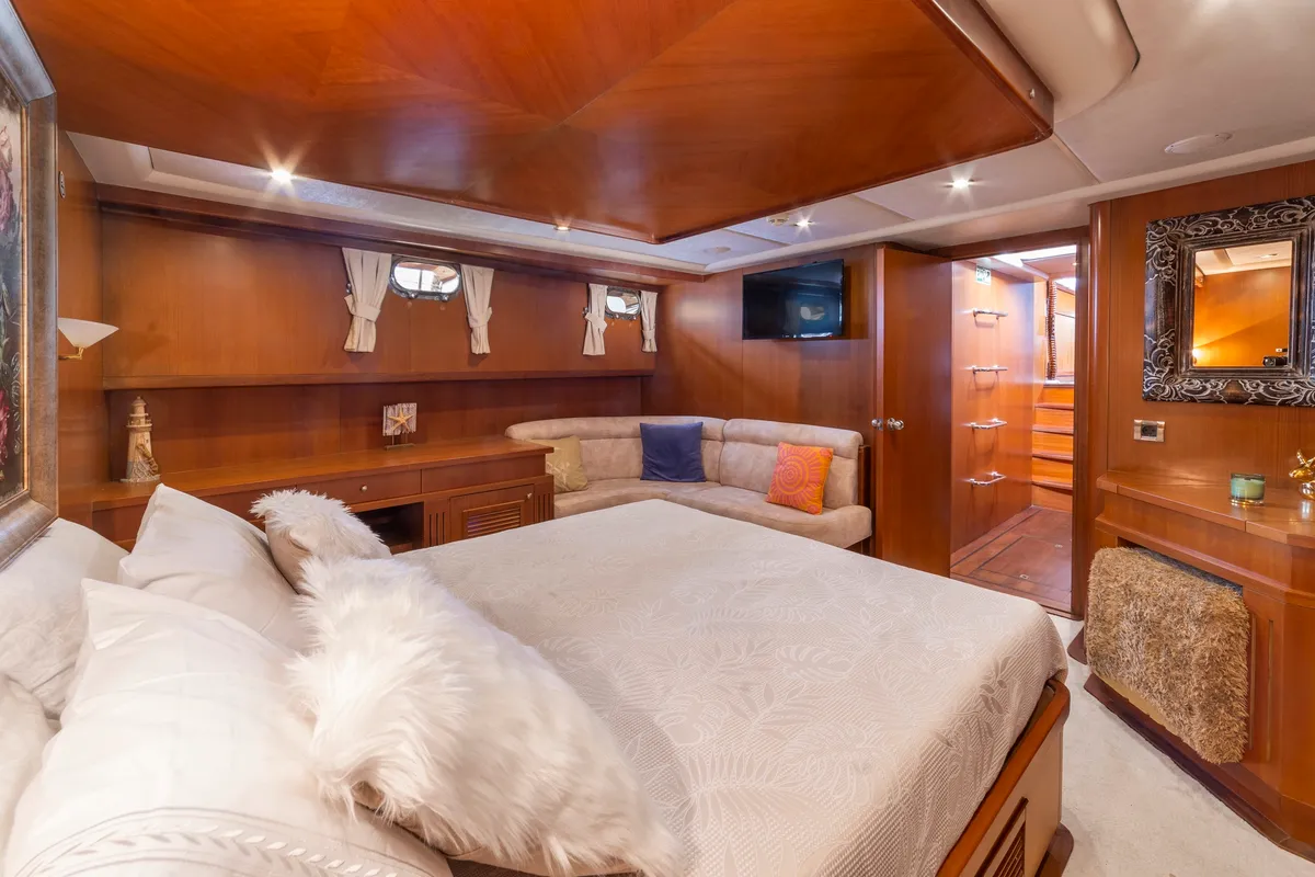 Cabin on Arabella, a Custom Made Arabella yacht at Bodrum, Turkey