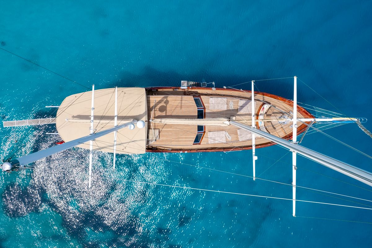 Exterior view of Arabella, a Custom Made Arabella yacht at Bodrum, Turkey