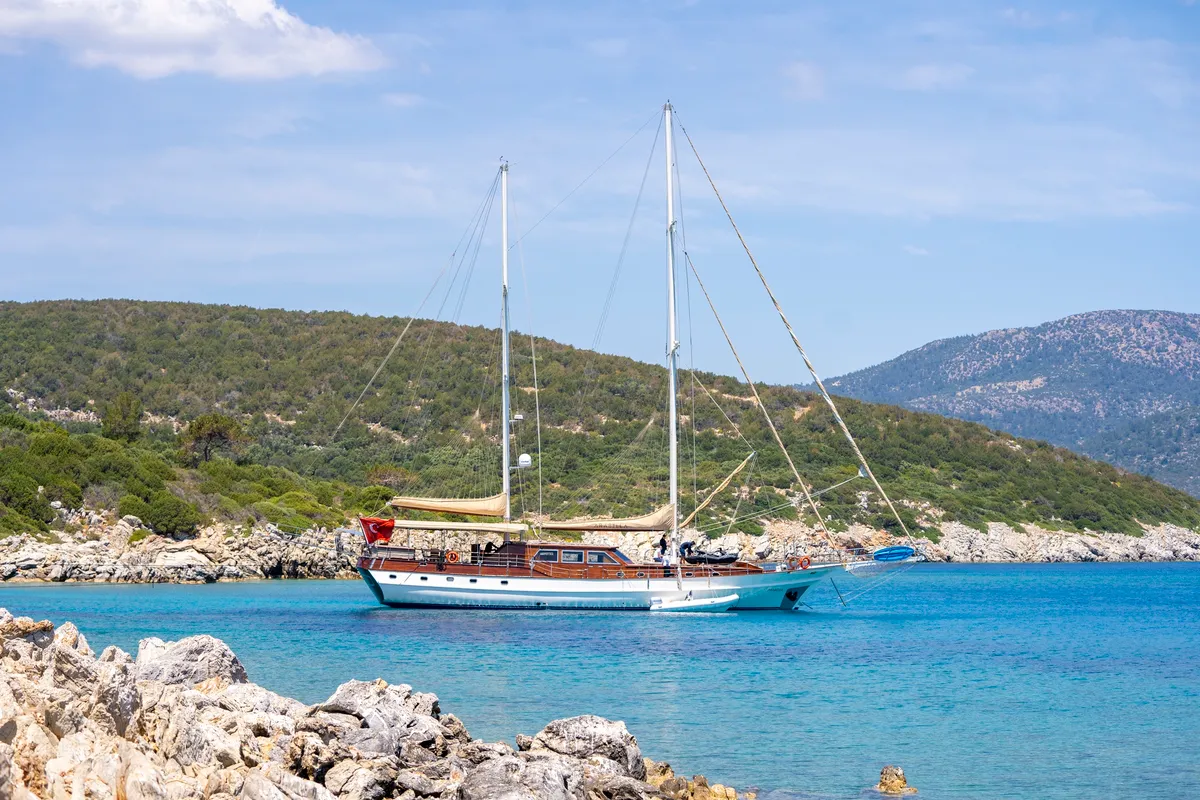 Exterior view of Arabella, a Custom Made Arabella yacht at Bodrum, Turkey